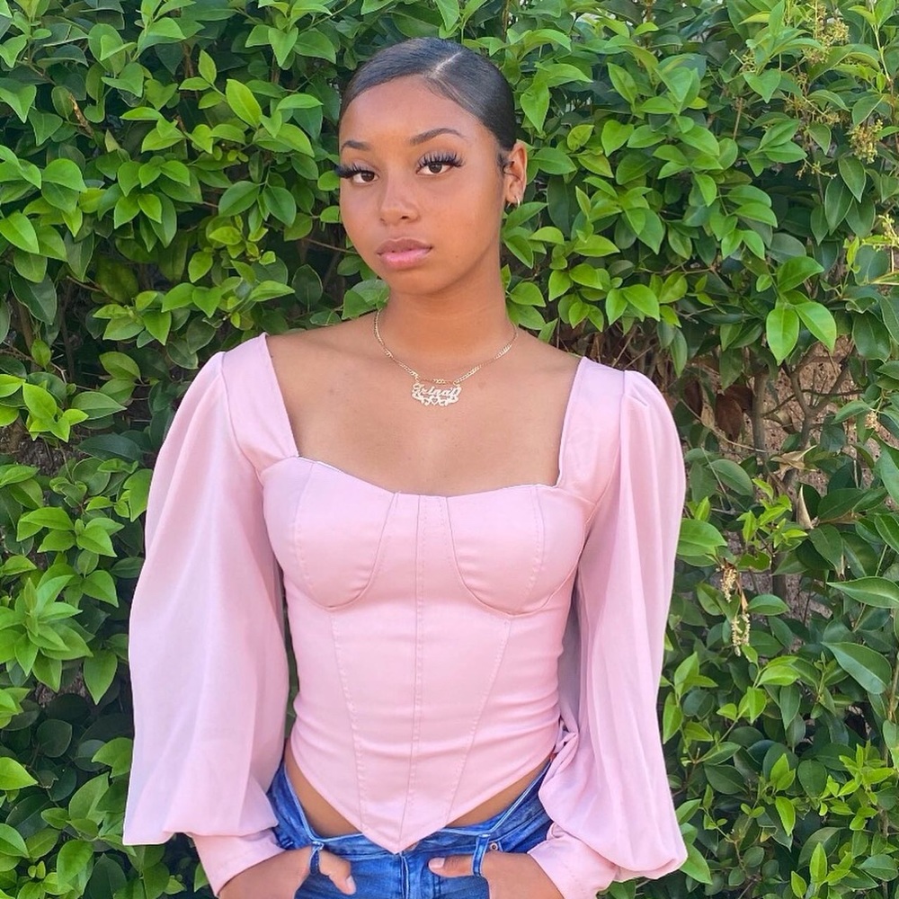 Pretty Pink Corset Top